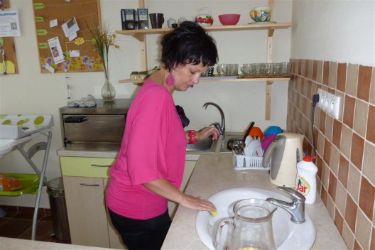 Šikovná účastníčka nám riady poumývala- ďakujeme!
